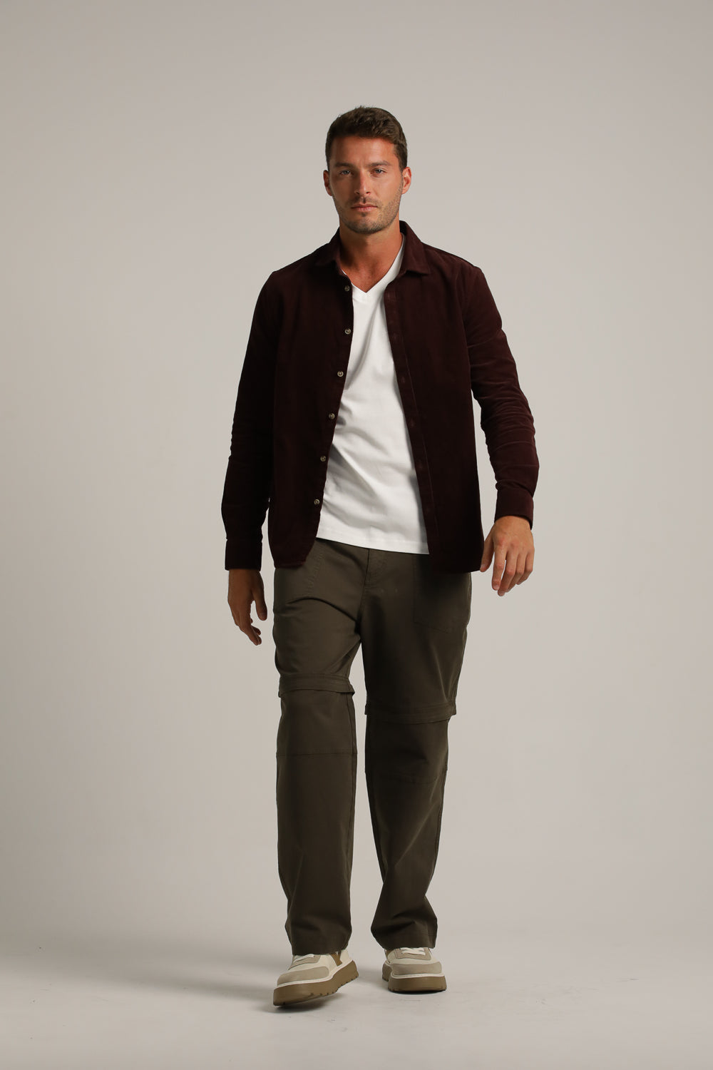 חולצה מכופתרת בסגנון קורדרוי | קנת קול