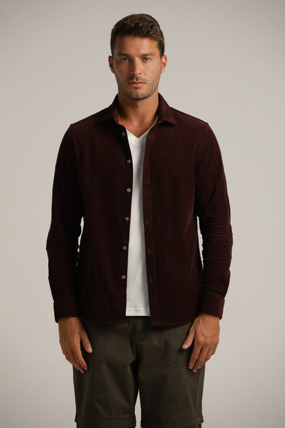 חולצה מכופתרת בסגנון קורדרוי | קנת קול