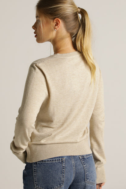 קרדיגן סריג ארוך עם כפתרה קדמית | קנת קול