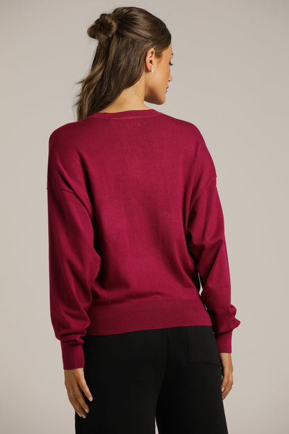 חולצת סריג בגזרת אוברסייז | קנת קול