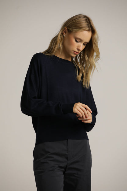 חולצת סריג בגזרת אוברסייז | קנת קול