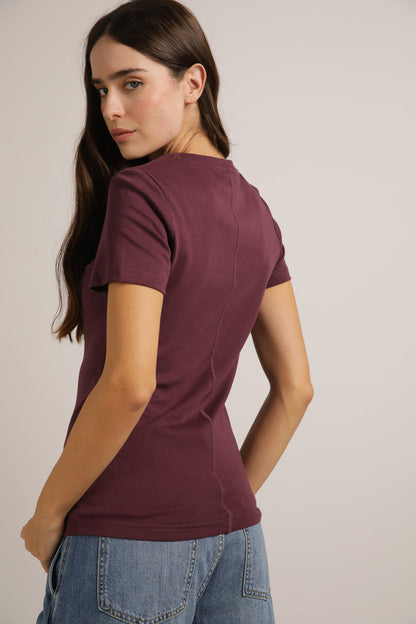 טישירט שרוול קצר עם לוגו מובלט | קנת קול