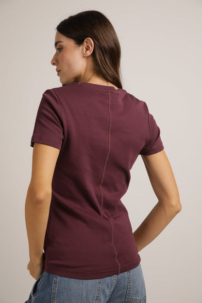 טישירט שרוול קצר עם לוגו מובלט | קנת קול