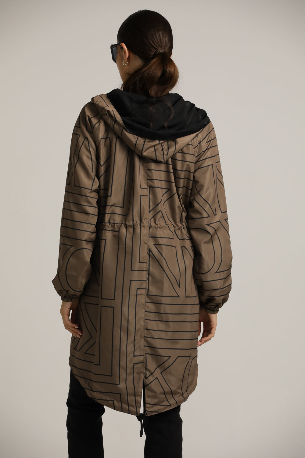 מעיל פארקה דו-צדדי עם קפוצ'ון | קנת קול