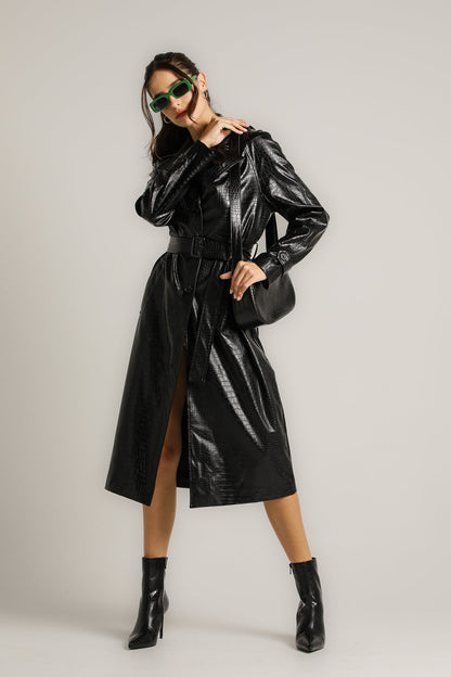 תיק צד מעור עם טקסטורה | קנת קול