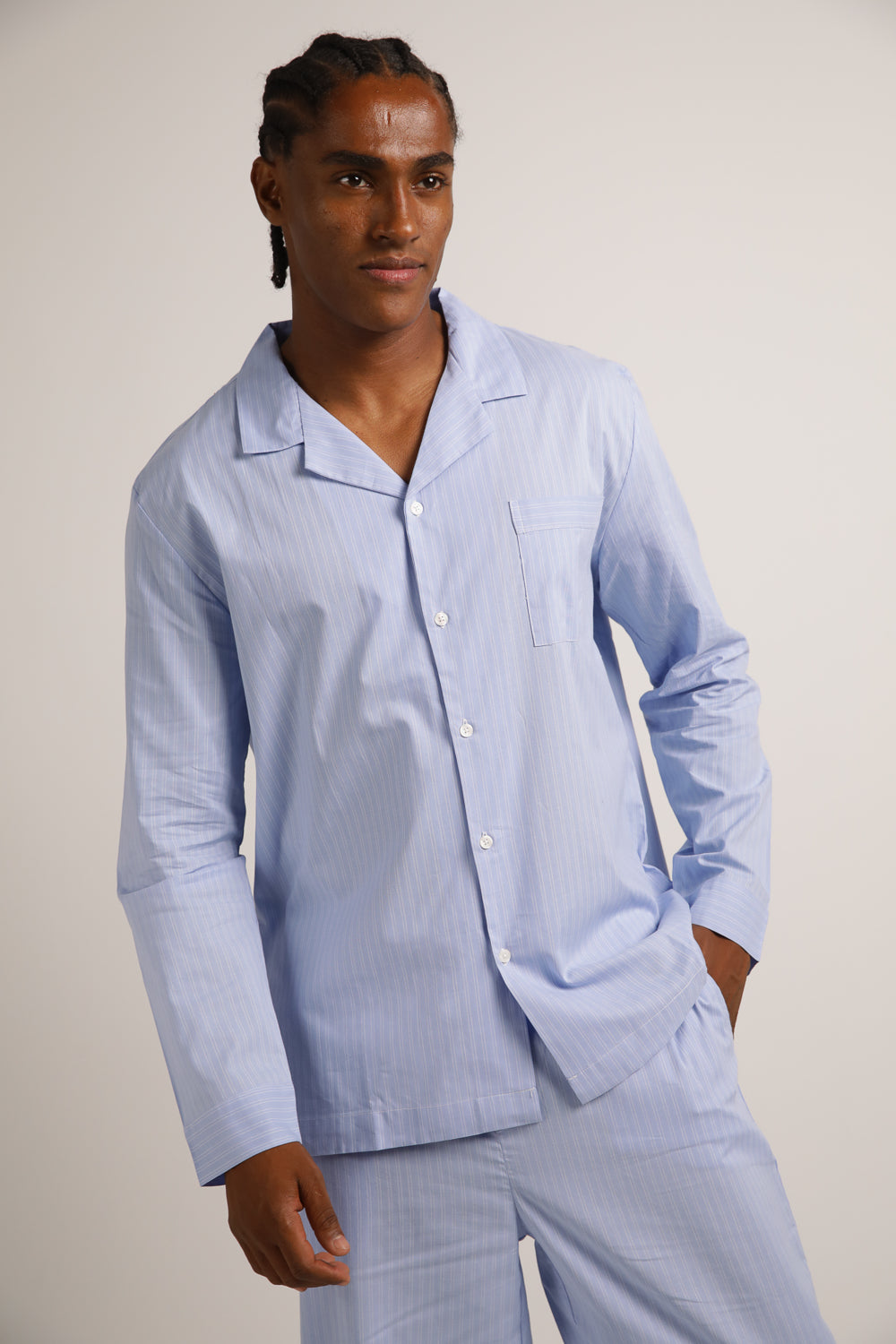 סט פיג'מה מכופתרת ארוכה | קנת קול