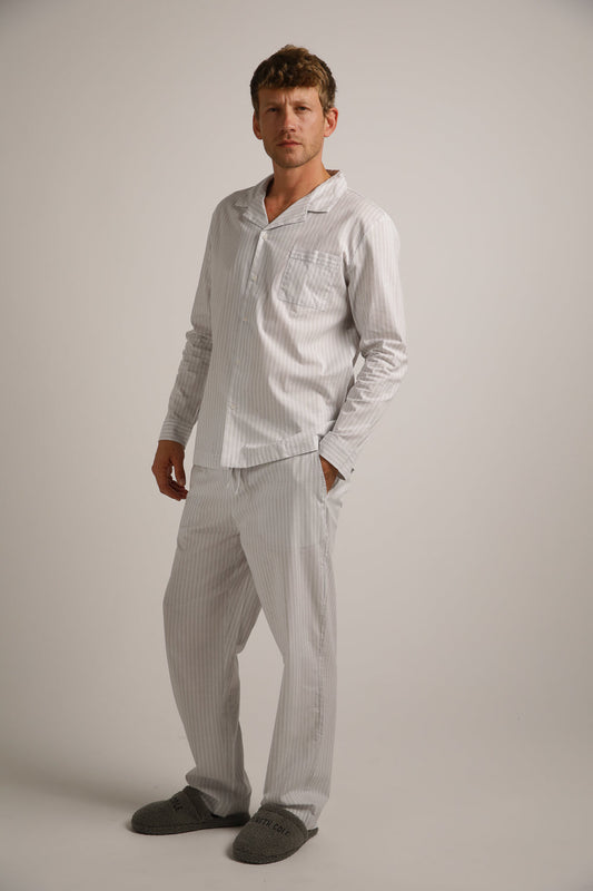 סט פיג'מה מכופתרת ארוכה | קנת קול