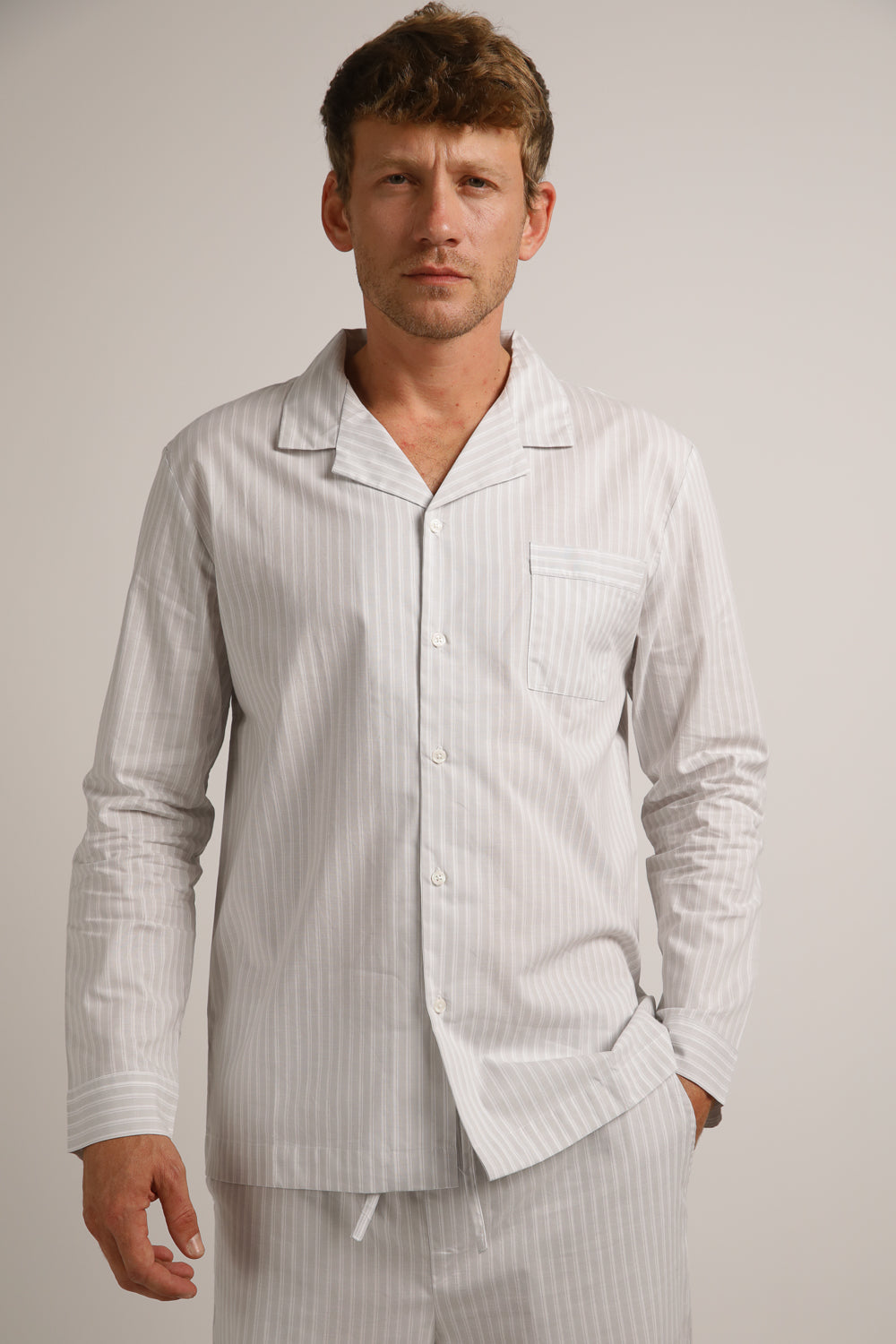 סט פיג'מה מכופתרת ארוכה | קנת קול