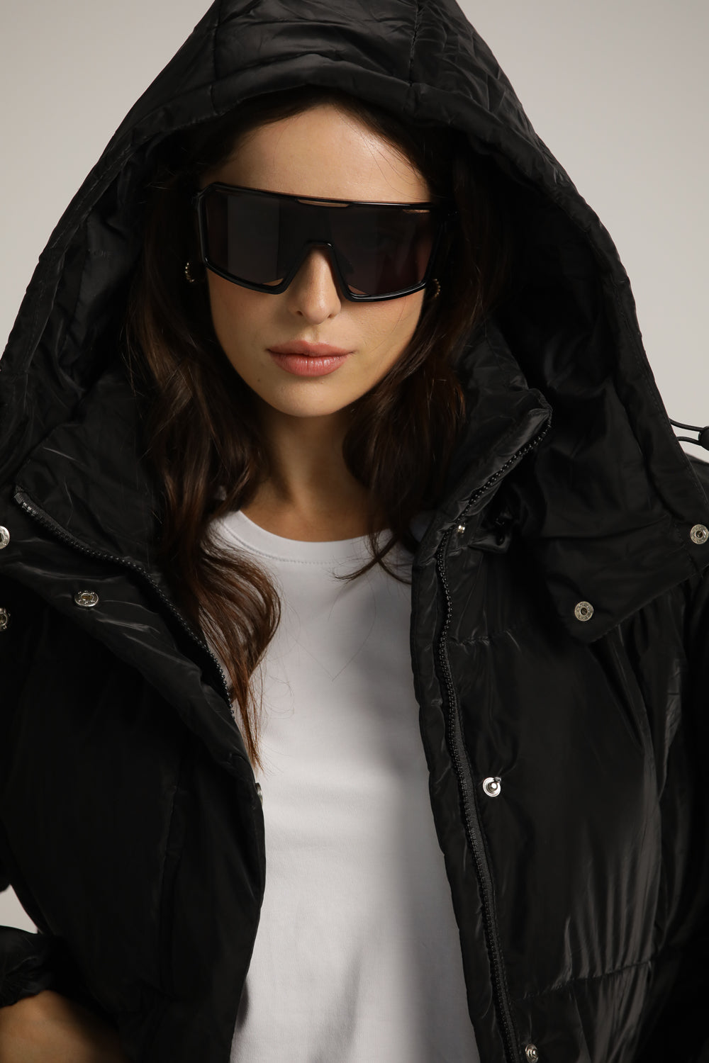 מעיל פוך קצר עם כובע נשלף | קנת קול