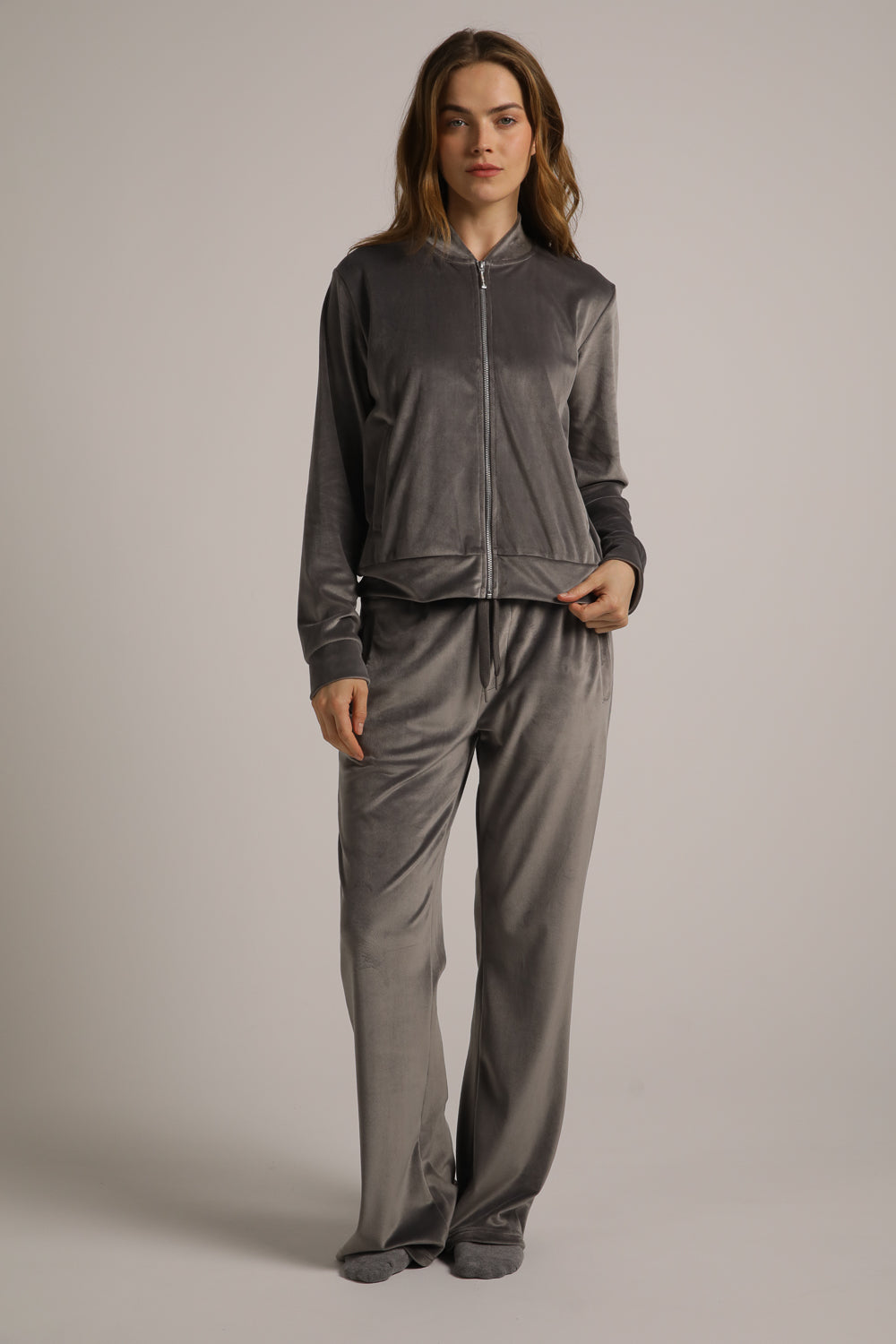 סווטשירט קטיפה בסגנון בלוזון | קנת קול