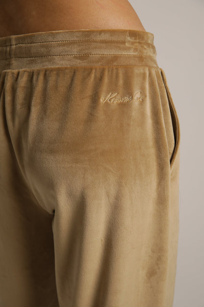 מכנסי טרנינג קטיפה בגזרה ישרה | קנת קול