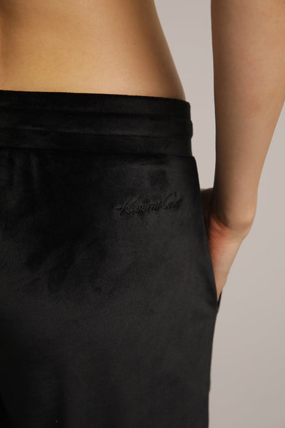 מכנסי טרנינג קטיפה בגזרה ישרה | קנת קול