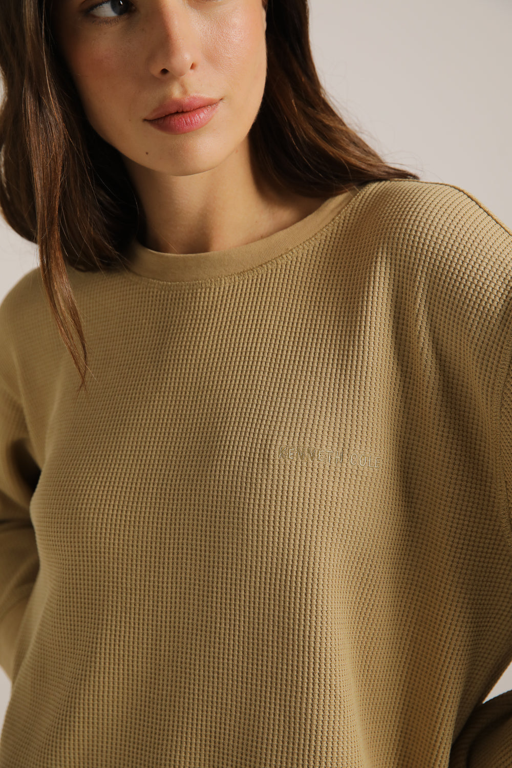 סווטשירט וואפל בגזרת אוברסייז | קנת קול