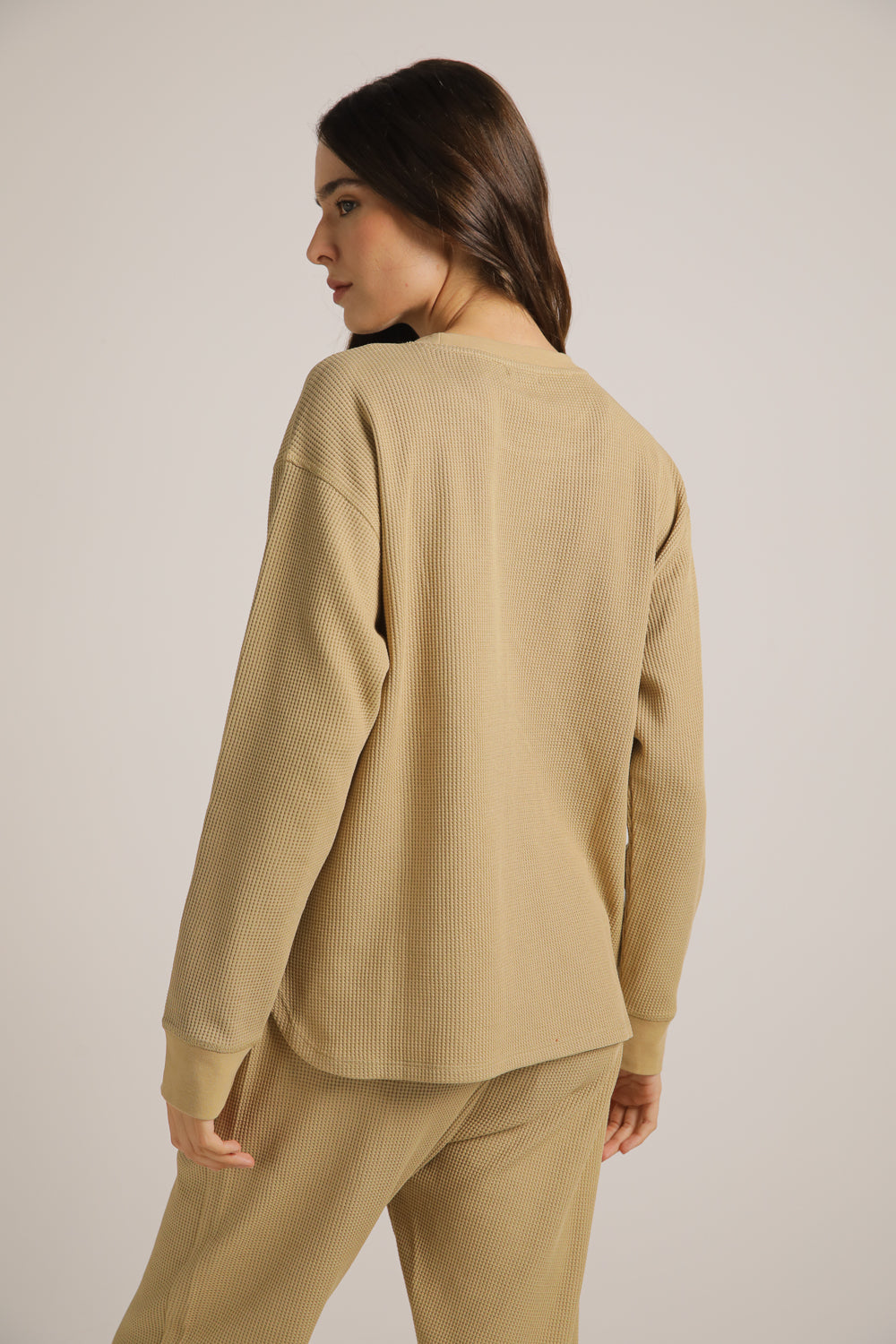 סווטשירט וואפל בגזרת אוברסייז | קנת קול