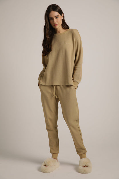 סווטשירט וואפל בגזרת אוברסייז | קנת קול