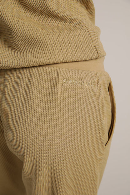 מכנסי ג'וגר בסריגת וואפל | קנת קול