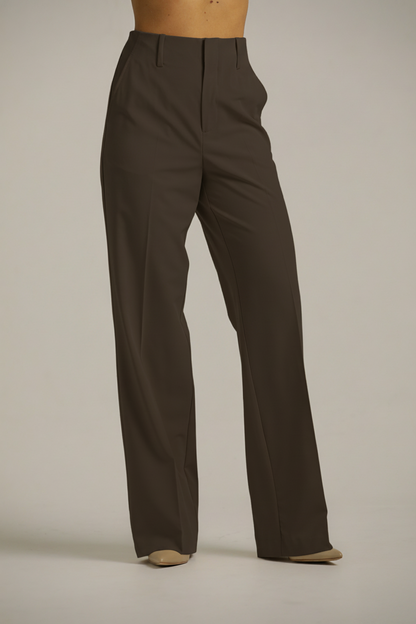 מכנסיים בגזרה ישרה וגבוהה | קנת קול