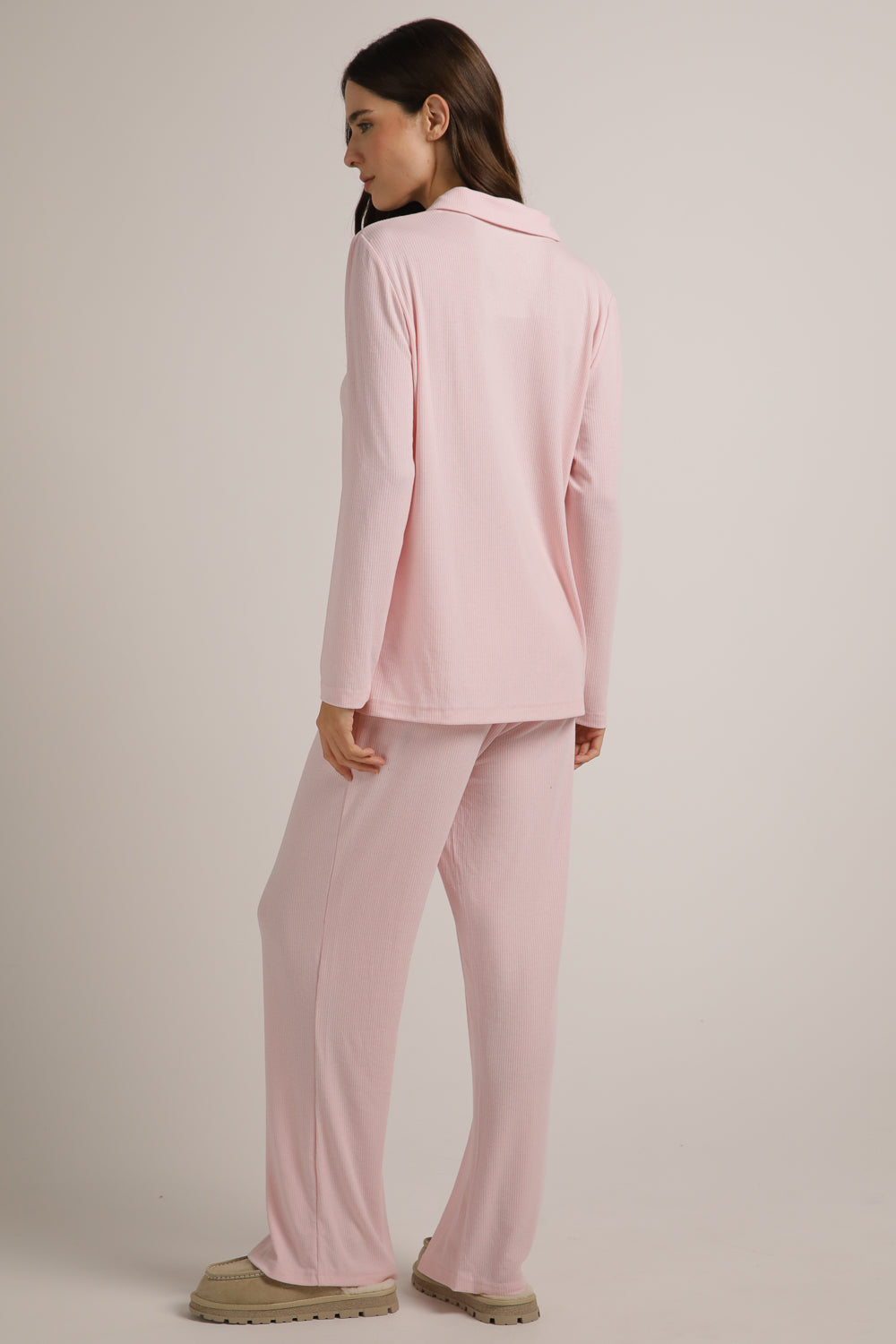פיג'מת פולו ארוכה מריב רך | קנת קול
