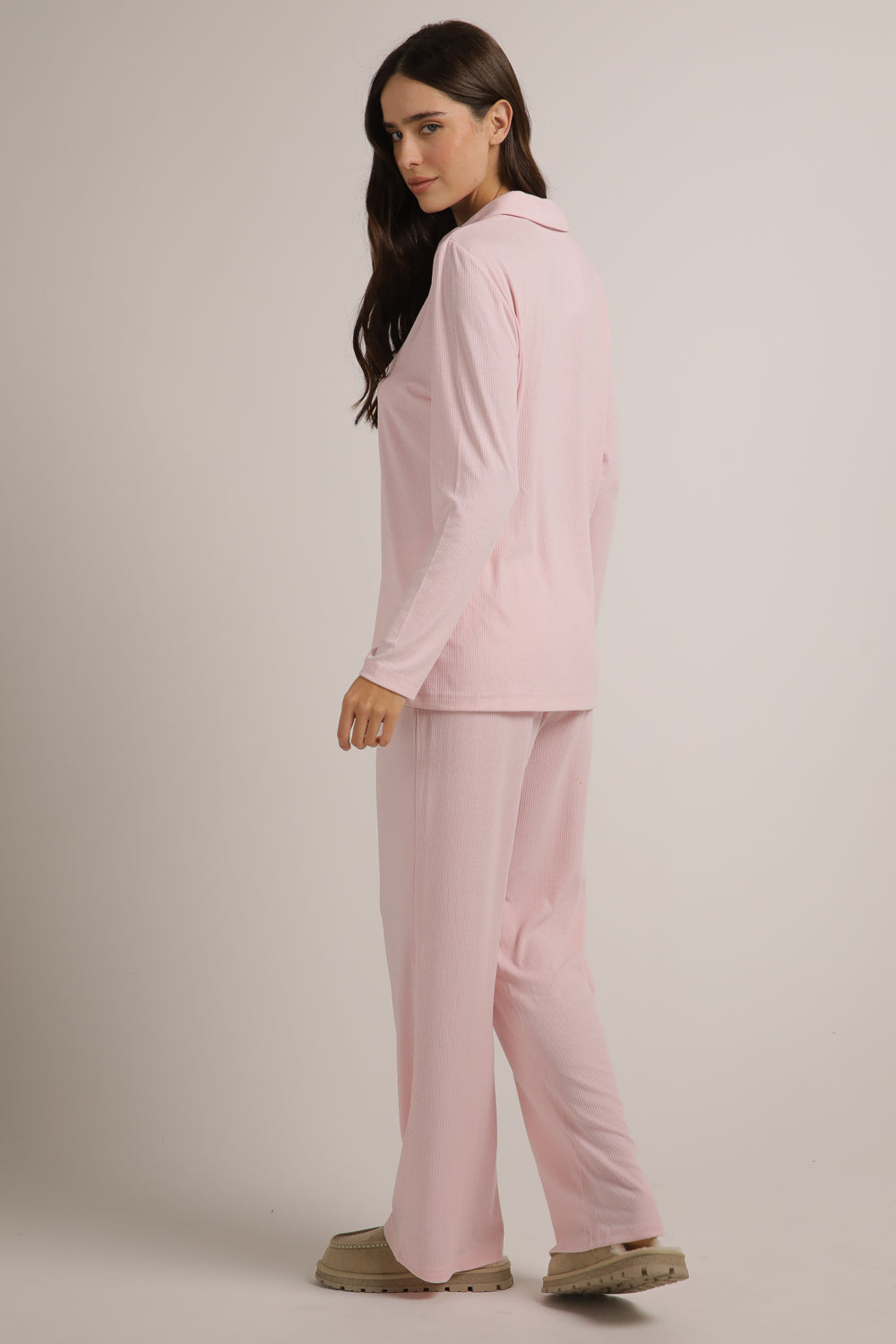 פיג'מת פולו ארוכה מריב רך | קנת קול