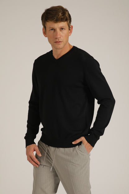 חולצת סריג עם צווארון וי | קנת קול