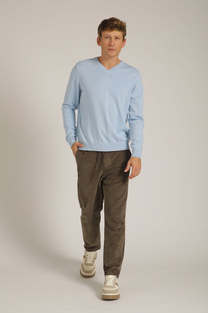 חולצת סריג עם צווארון וי | קנת קול