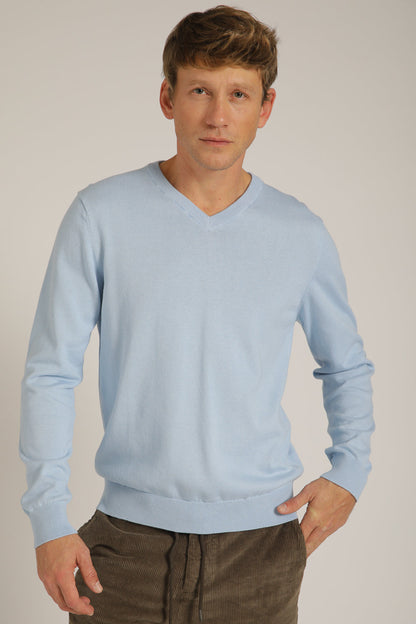 חולצת סריג עם צווארון וי | קנת קול