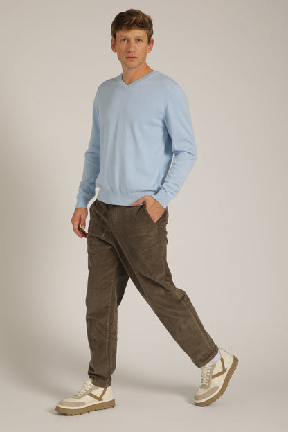 חולצת סריג עם צווארון וי | קנת קול