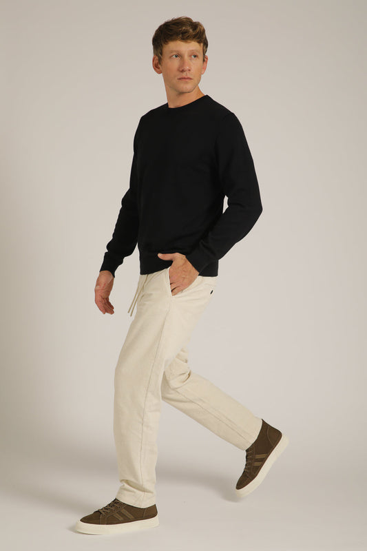 חולצת סריג עם צווארון עגול | קנת קול