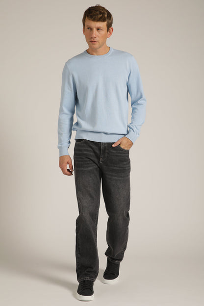 חולצת סריג עם צווארון עגול | קנת קול