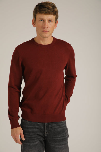 חולצת סריג עם צווארון עגול | קנת קול