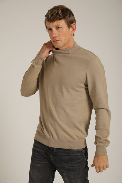 סריג דק עם צווארון גולף | קנת קול