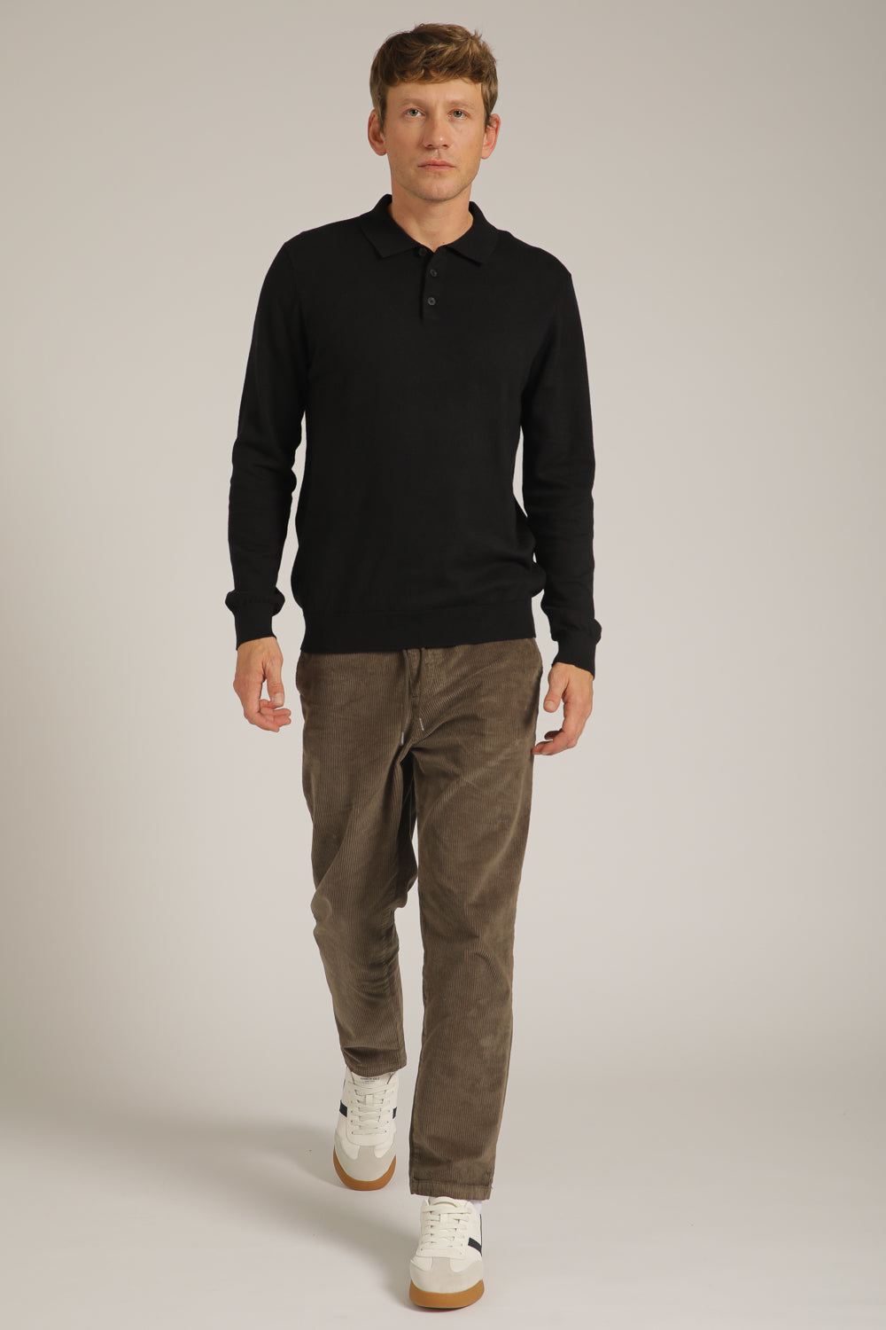 סריג פולו ארוך לגברים | קנת קול