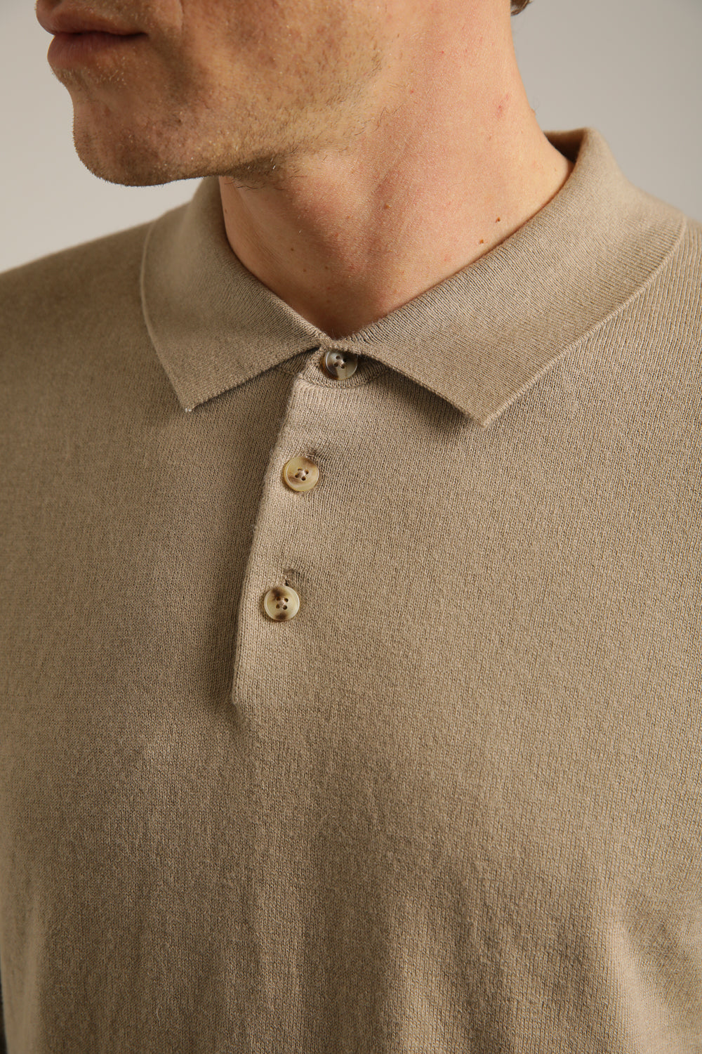 סריג פולו ארוך לגברים | קנת קול