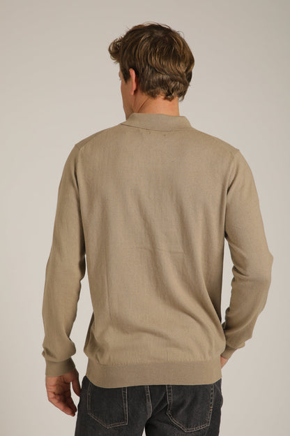 סריג פולו ארוך לגברים | קנת קול