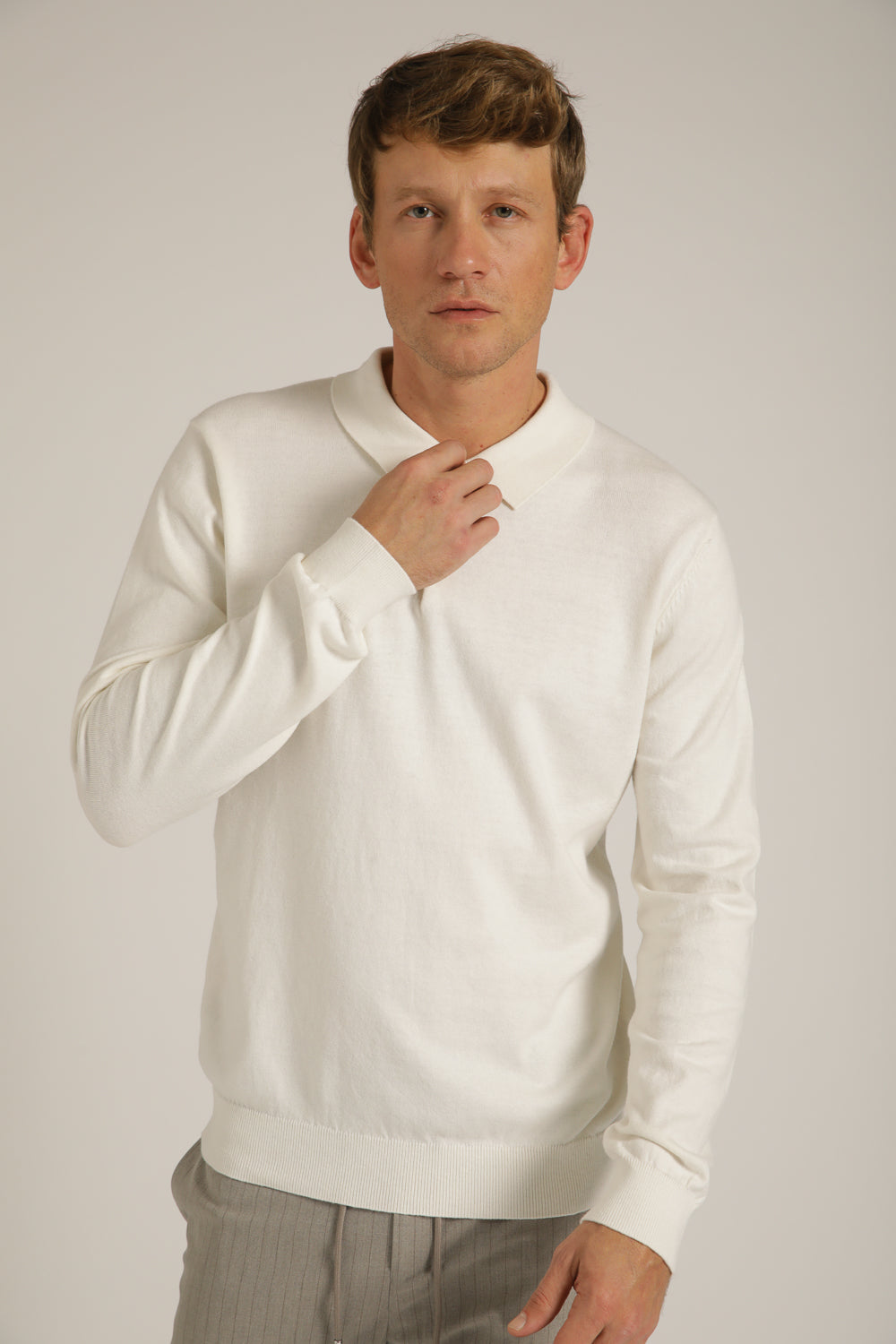 סריג פולו ארוך לגברים | קנת קול