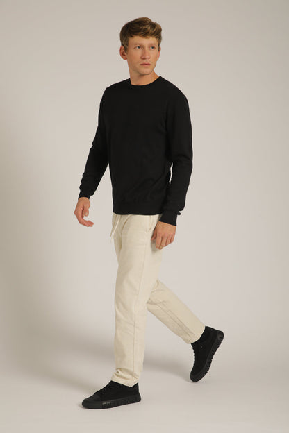 סריג ארוך עם צווארון עגול | קנת קול