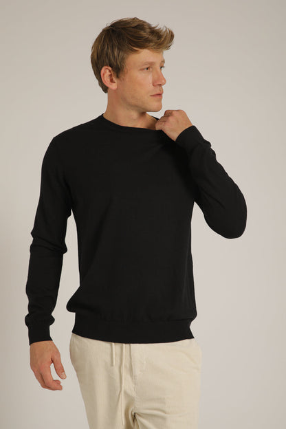 סריג ארוך עם צווארון עגול | קנת קול