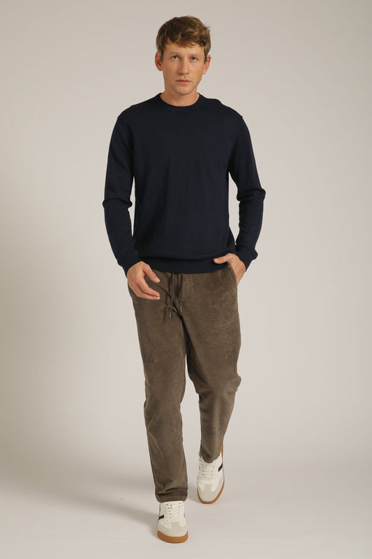 סריג ארוך עם צווארון עגול | קנת קול