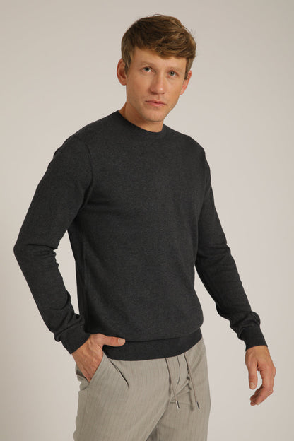 סריג ארוך עם צווארון עגול | קנת קול