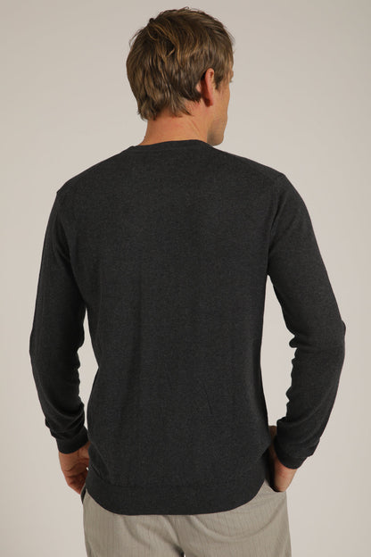 סריג ארוך עם צווארון עגול | קנת קול