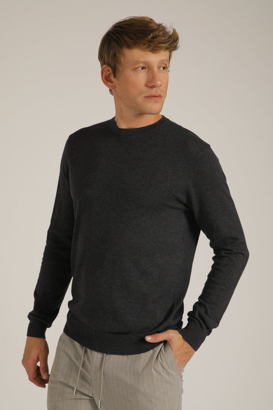 סריג ארוך עם צווארון עגול | קנת קול