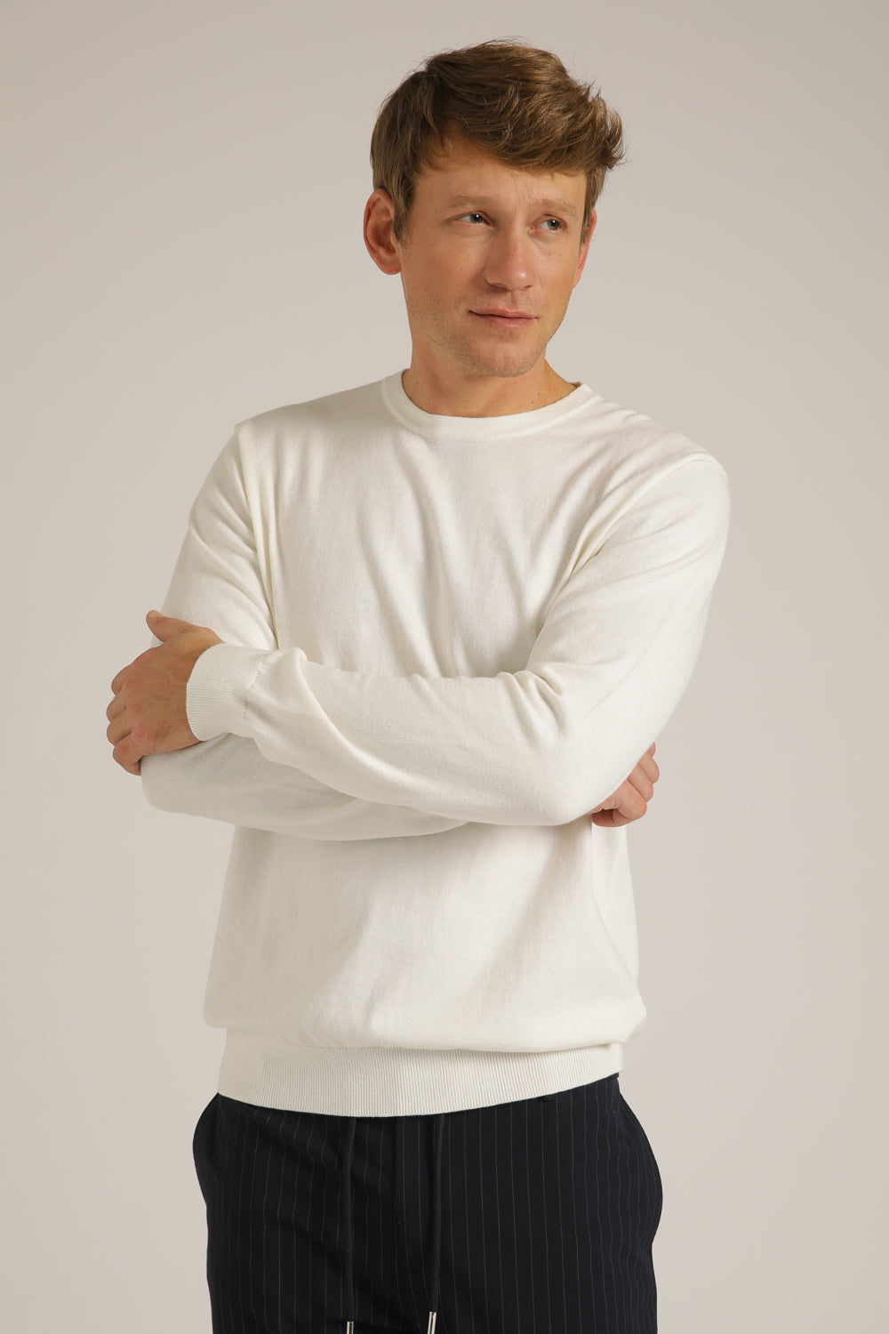 סריג ארוך עם צווארון עגול | קנת קול