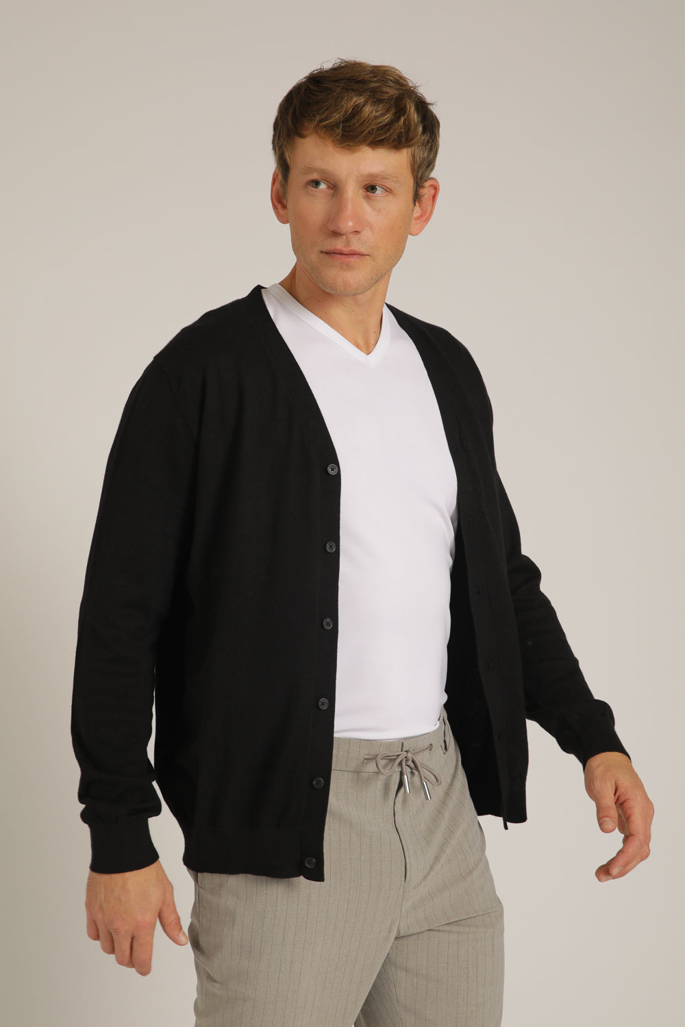 קרדיגן סריג עם כפתורים | קנת קול