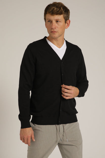 קרדיגן סריג עם כפתורים | קנת קול