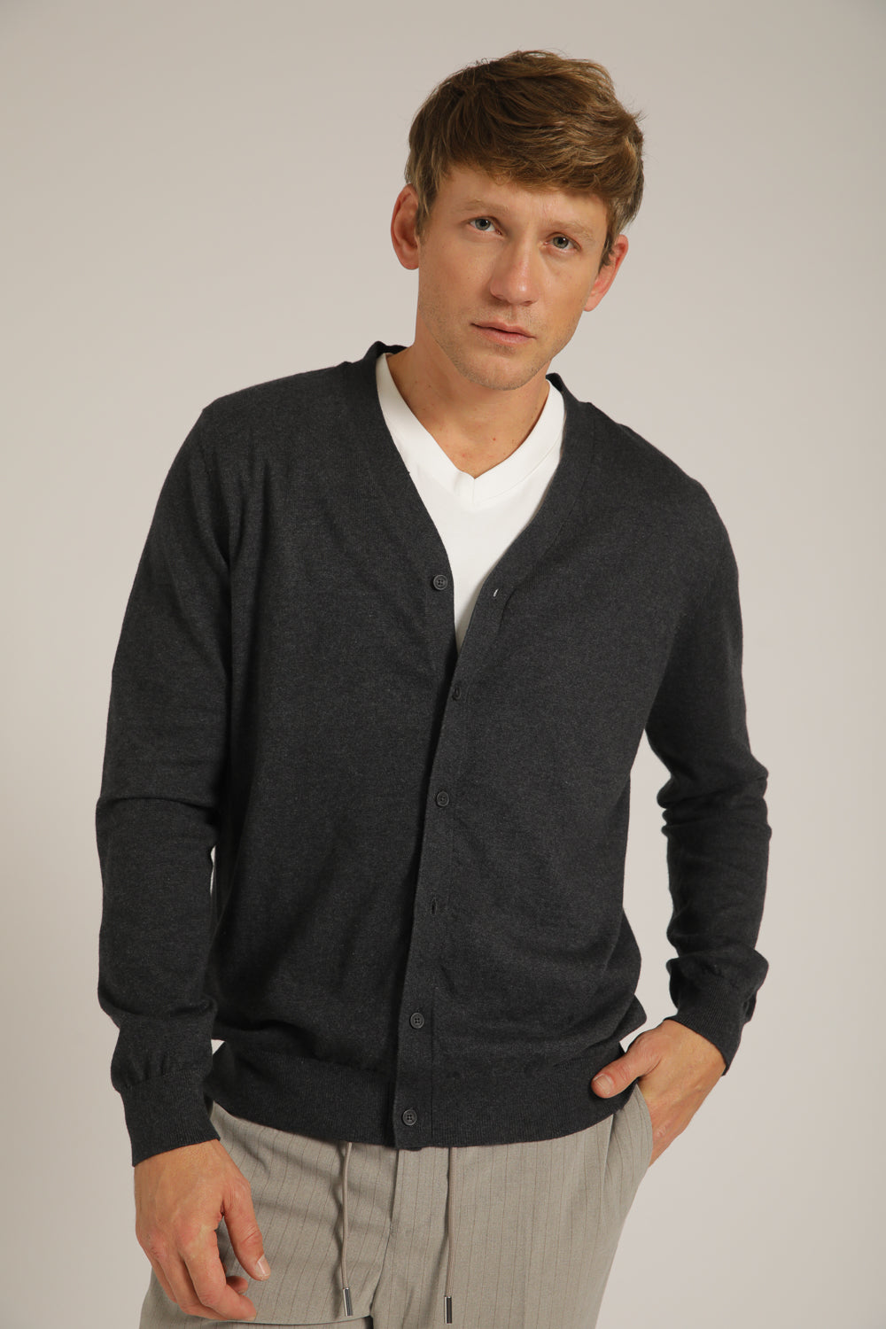 קרדיגן סריג עם כפתורים | קנת קול