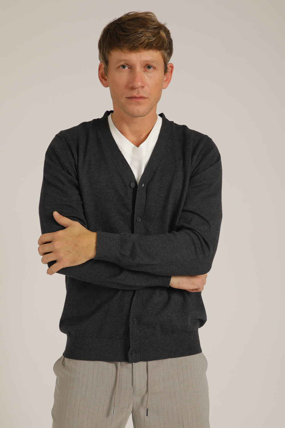 קרדיגן סריג עם כפתורים | קנת קול