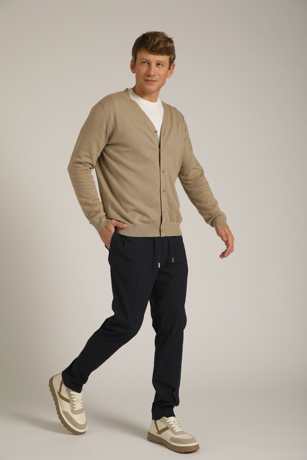 קרדיגן סריג עם כפתורים | קנת קול