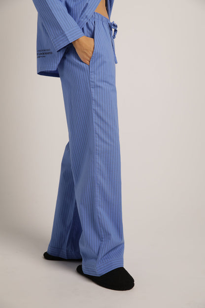 סט פיג'מה כותנה בעיצוב פסים | קנת קול