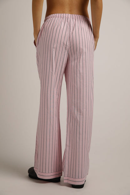 סט פיג'מה כותנה בעיצוב פסים | קנת קול