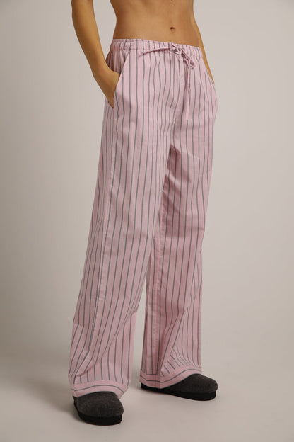 סט פיג'מה כותנה בעיצוב פסים | קנת קול